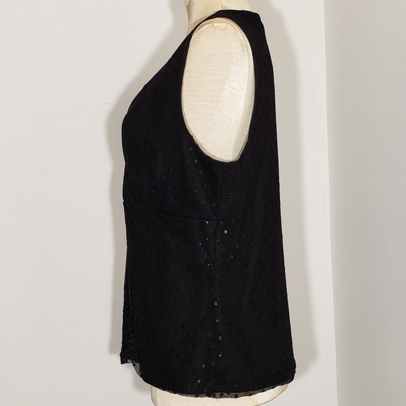 AGB sleeveless top with metallic thread size Large - Picture 4 of 6